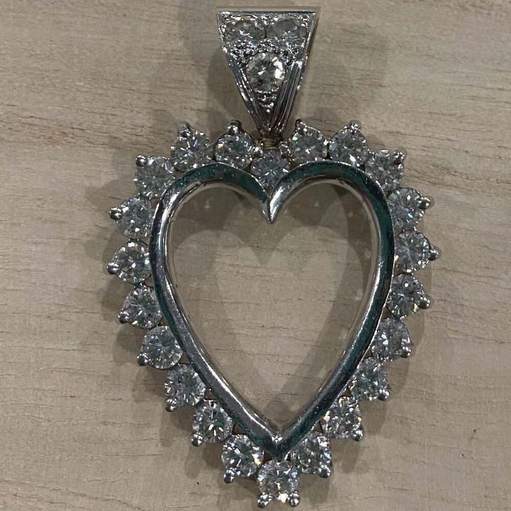 Show Stopping Diamond Heart Pendant